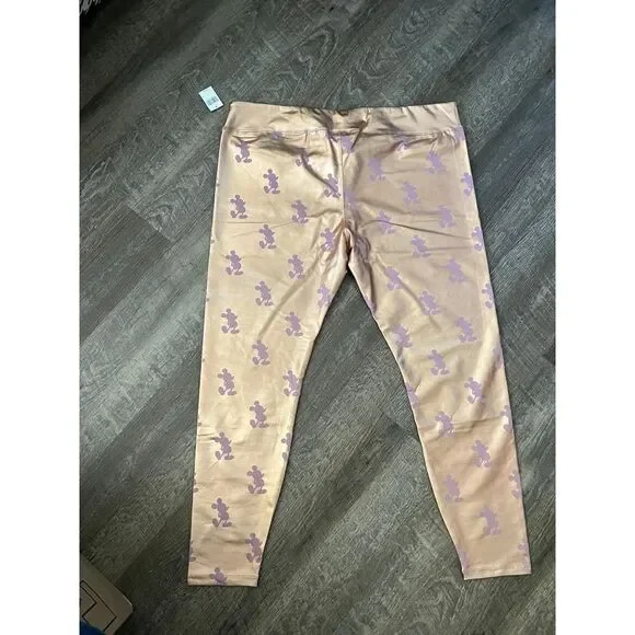 Disney Parks‎ Rose Gold Leggings-Size 1X - Picture 3 of 6
